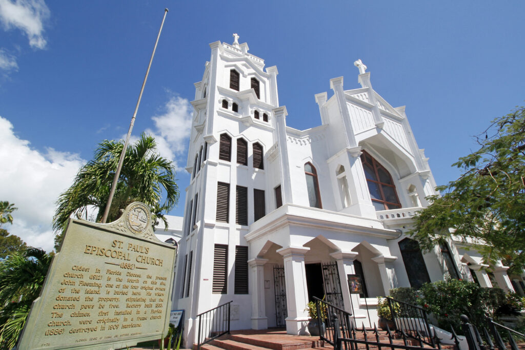 USA. Florida. Die Keys. Key West. Historisches und touristisches Zentrum. Bischofskirche St. Paul.